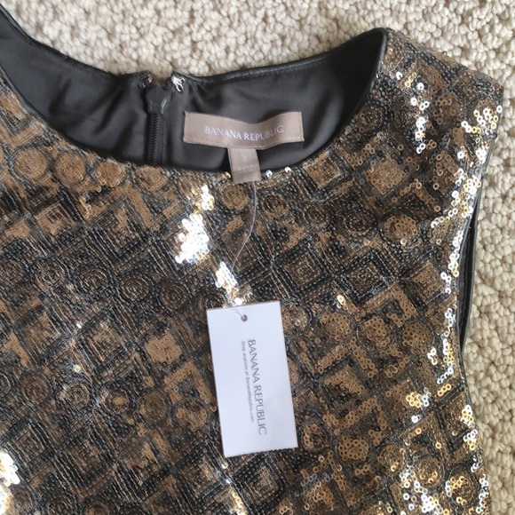BANANA REPUBLIC SEQUIN DRESS - Picture 3 of 3